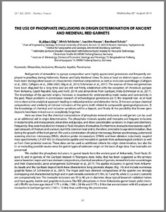 The use of phosphate inclusions: Origin determination of ancient and medieval red garnets